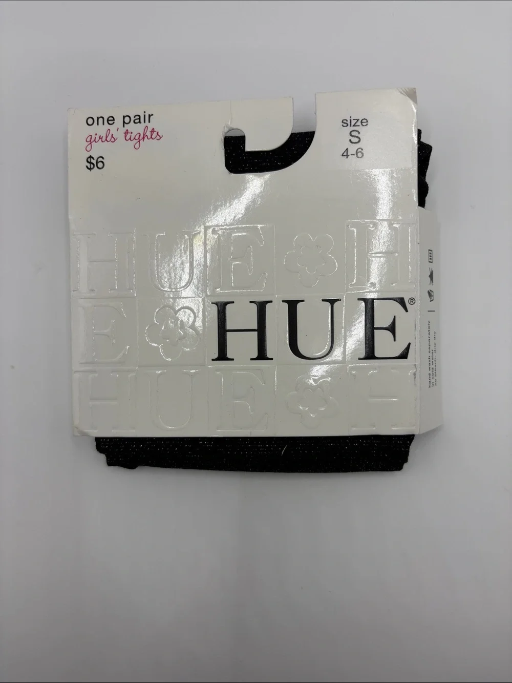 HUE Assorted Girls' Tights in sparkling Black, White, Pink, Lime, Teal